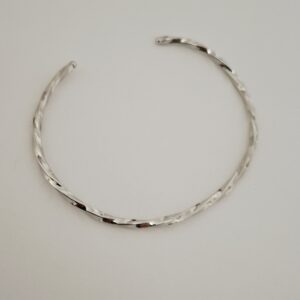 Bracelete Liso em Ródio